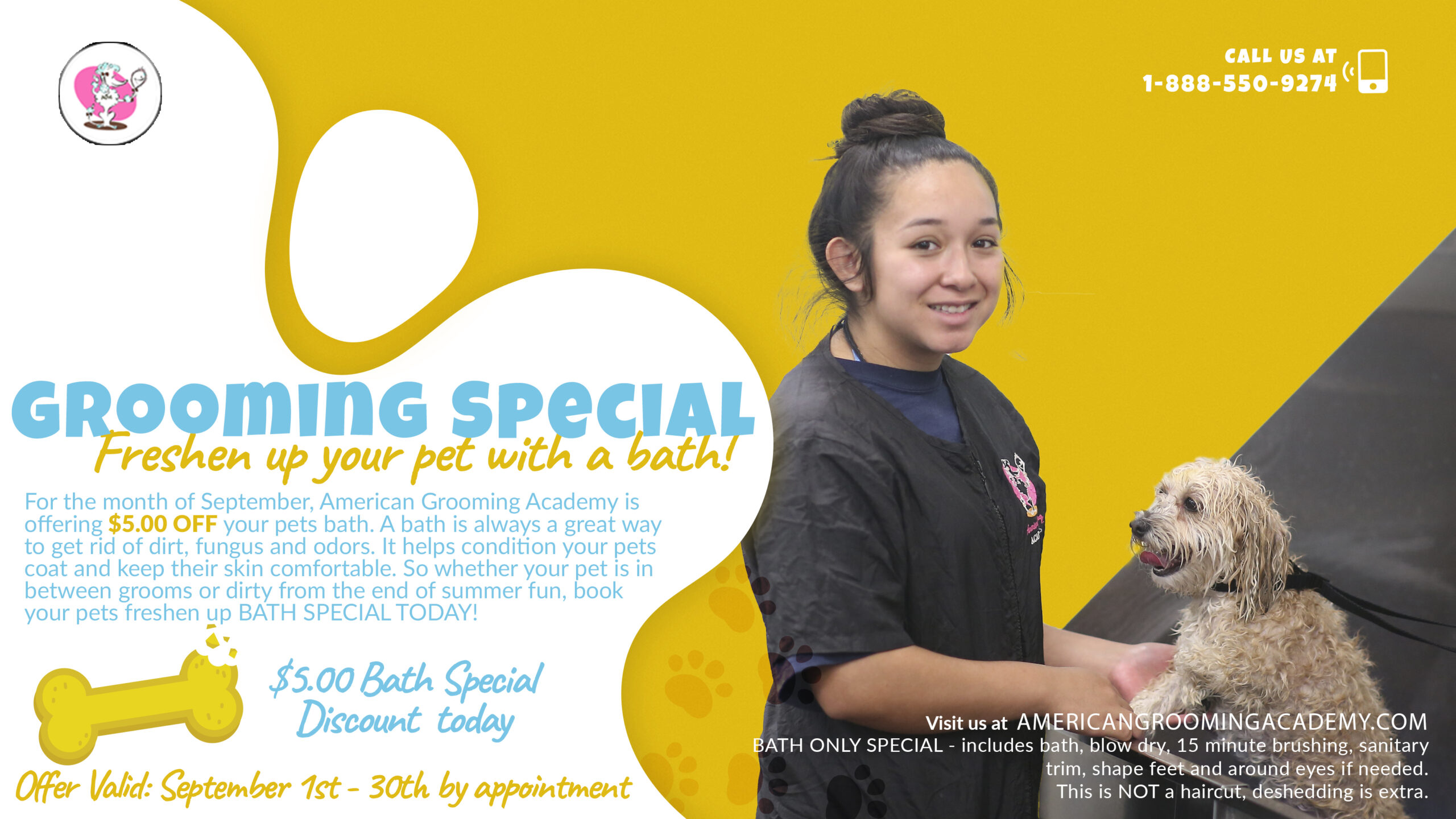 September - Bath Special $5 savings